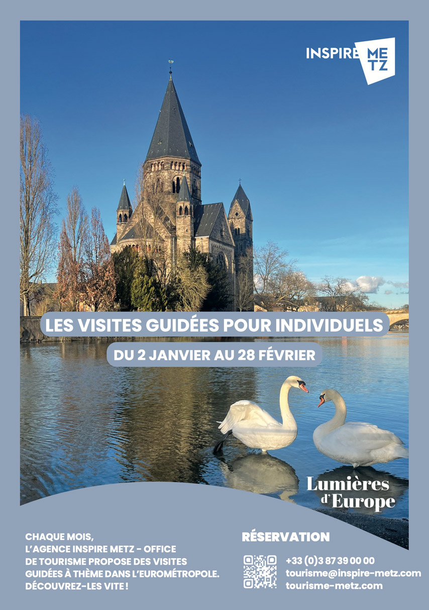 Calendrier des visites guidées du 2 janvier au 28 février 2025