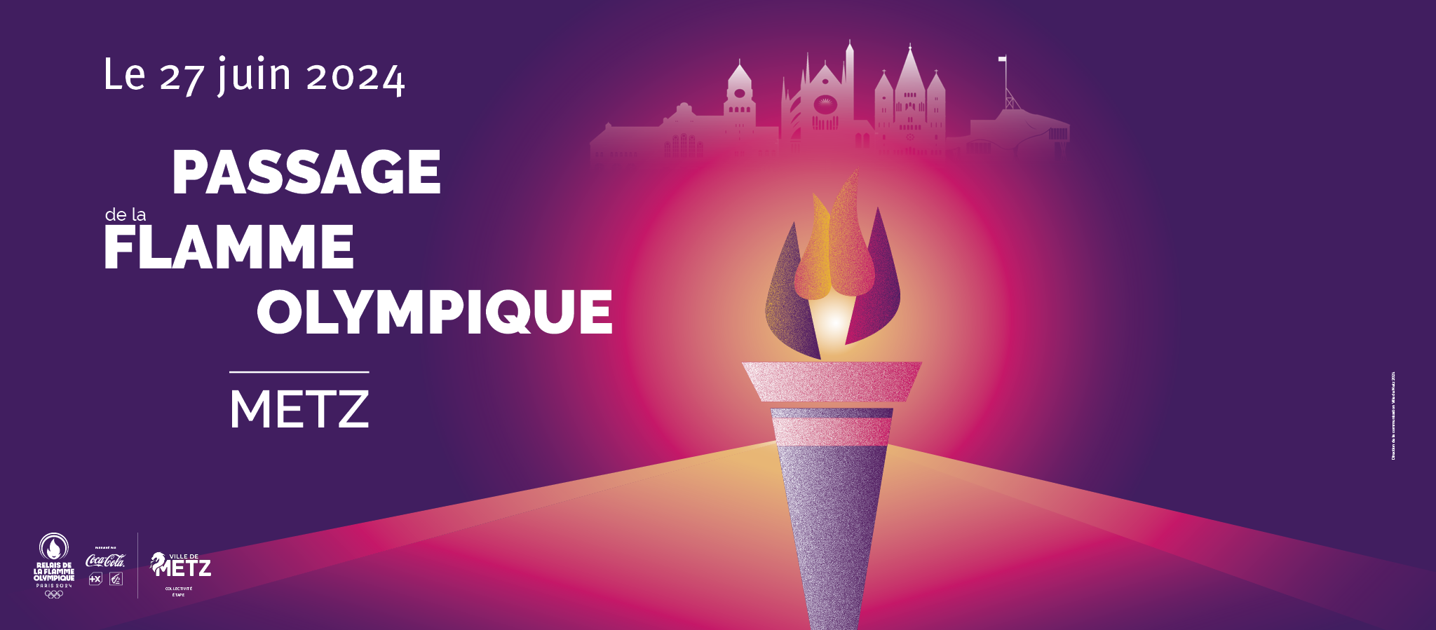 On Thursday 27th June, the City of Metz goes Olympic as the 7th and last stage of the Olympic Flame relay in Moselle.